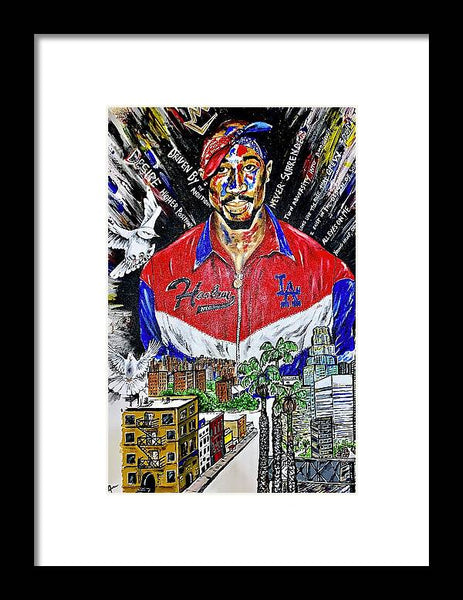 2pac  - All Coast - Framed Print - PREMIUM FATURE