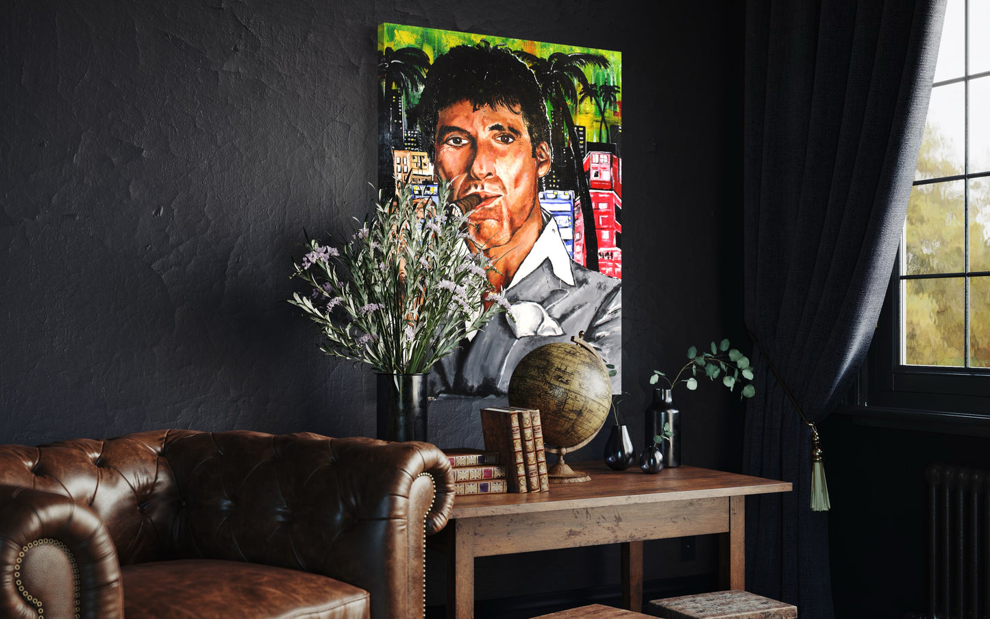 Original Scarface Painting: "Miami Montana" - PREMIUM FATURE