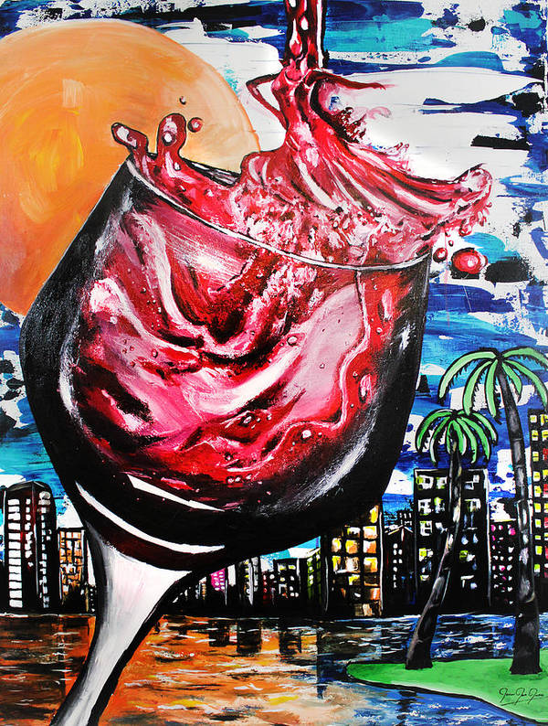 Downtime Wine Hour - Unframed Art Print - PREMIUM FATURE