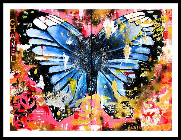 Fly Chanel - Framed Poster - PREMIUM FATURE