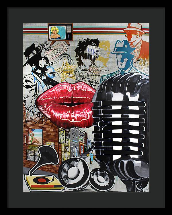 Retro Sound of Culture - Framed Poster - PREMIUM FATURE