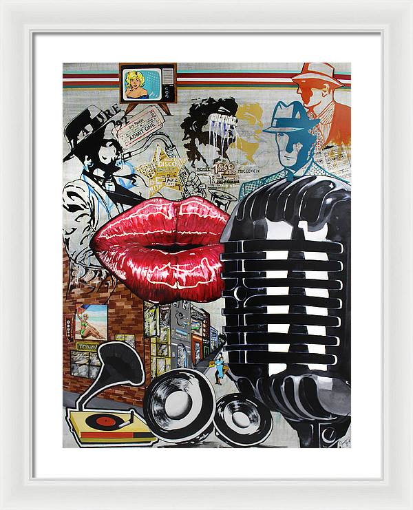 Retro Sound of Culture - Framed Poster - PREMIUM FATURE