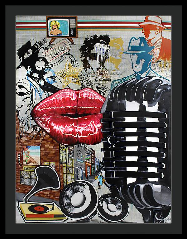 Retro Sound of Culture - Framed Poster - PREMIUM FATURE