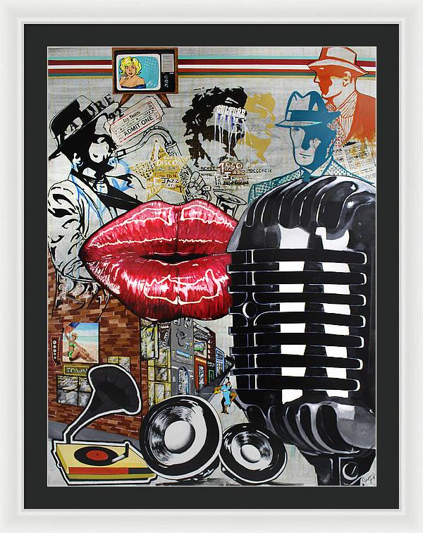 Retro Sound of Culture - Framed Poster - PREMIUM FATURE