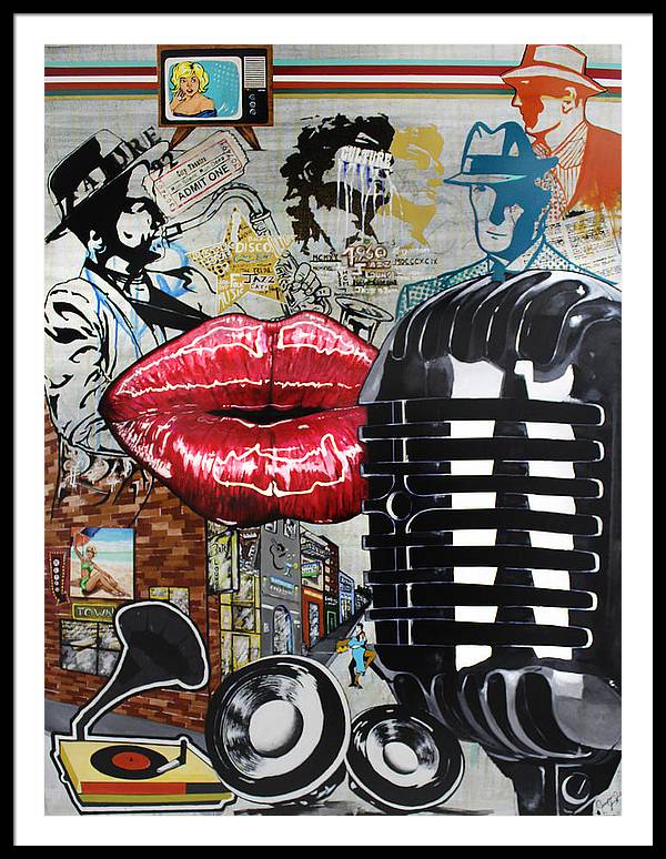 Retro Sound of Culture - Framed Poster - PREMIUM FATURE
