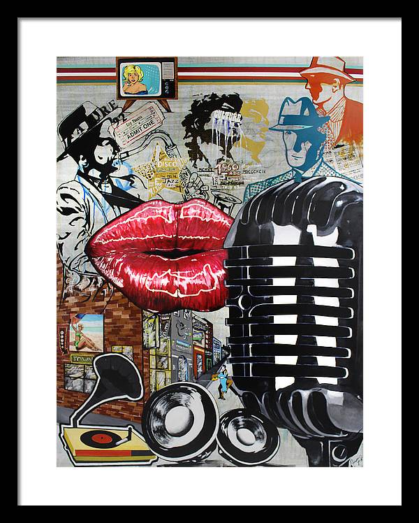 Retro Sound of Culture - Framed Poster - PREMIUM FATURE