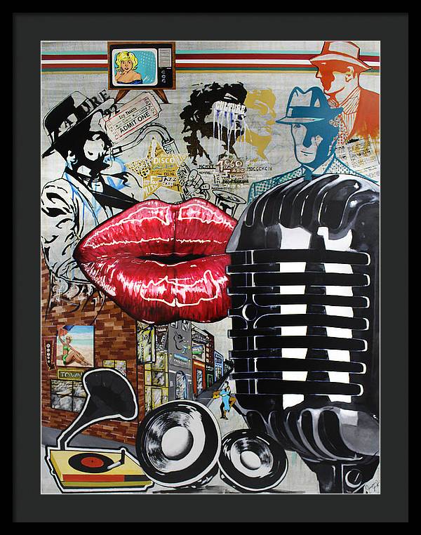 Retro Sound of Culture - Framed Poster - PREMIUM FATURE
