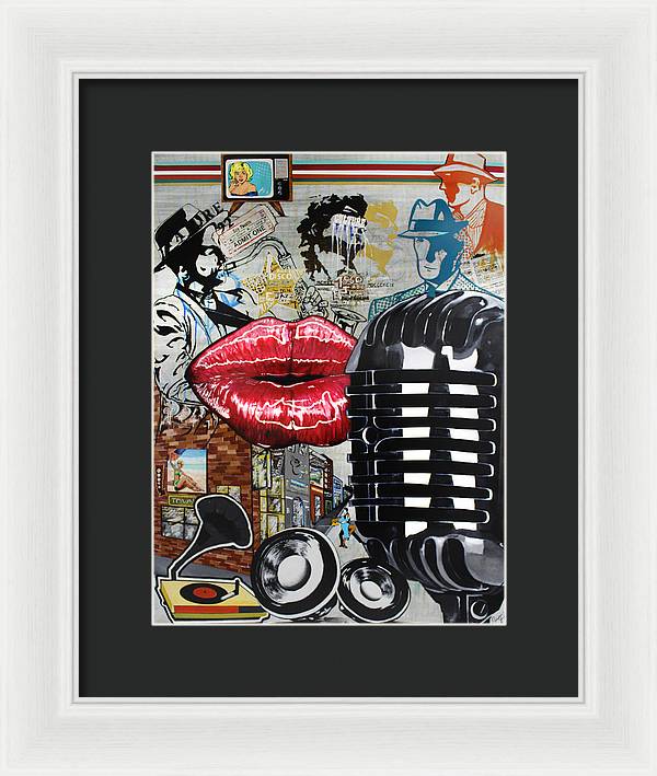 Retro Sound of Culture - Framed Poster - PREMIUM FATURE
