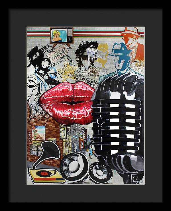 Retro Sound of Culture - Framed Poster - PREMIUM FATURE