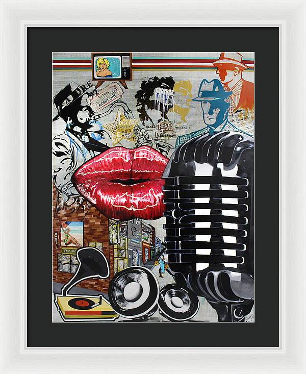 Retro Sound of Culture - Framed Poster - PREMIUM FATURE