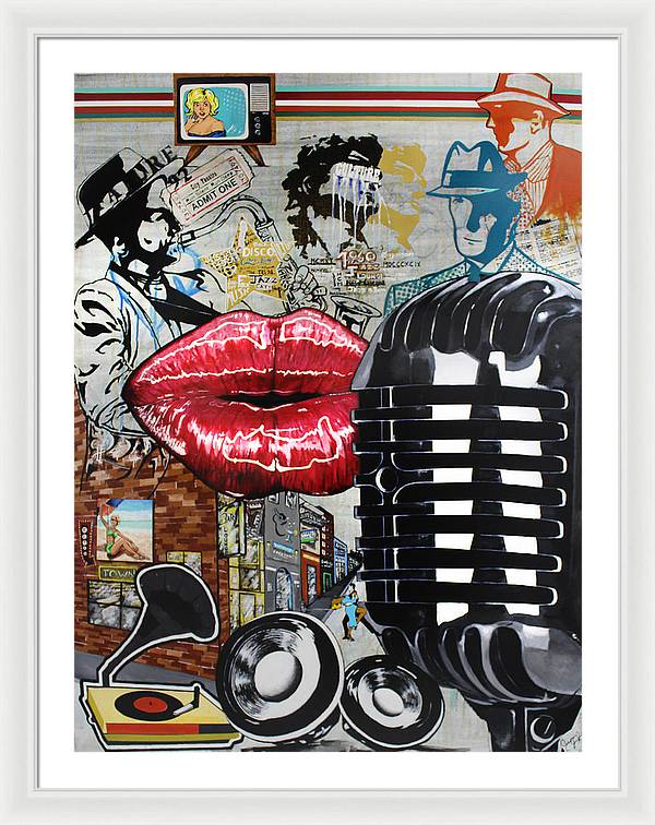 Retro Sound of Culture - Framed Poster - PREMIUM FATURE