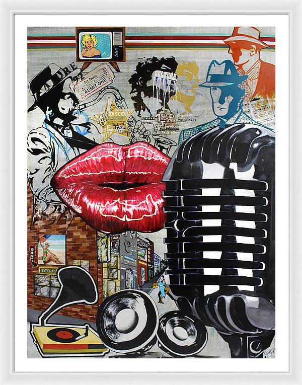 Retro Sound of Culture - Framed Poster - PREMIUM FATURE