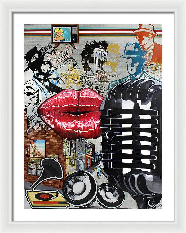 Retro Sound of Culture - Framed Poster - PREMIUM FATURE
