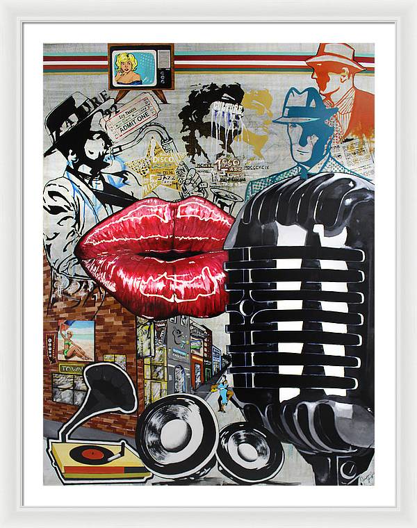 Retro Sound of Culture - Framed Poster - PREMIUM FATURE