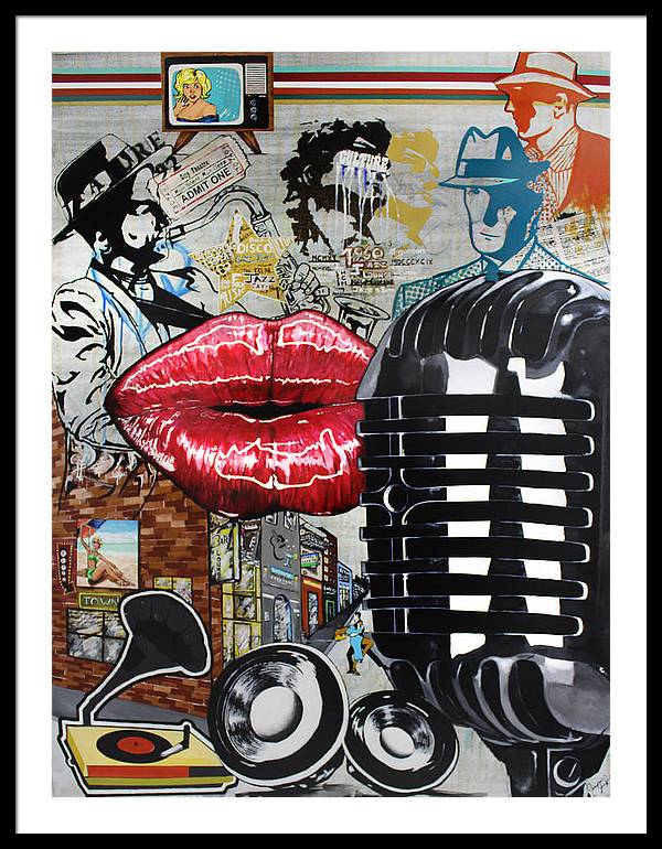 Retro Sound of Culture - Framed Poster - PREMIUM FATURE