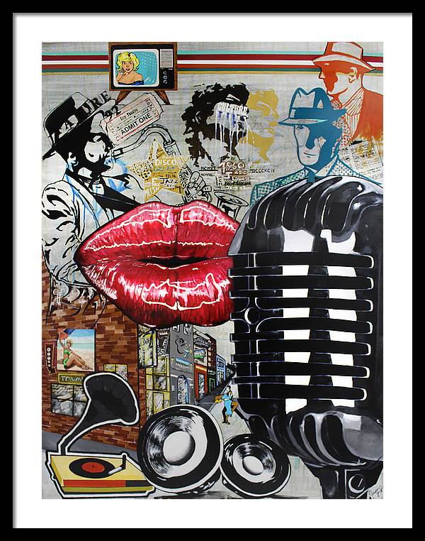Retro Sound of Culture - Framed Poster - PREMIUM FATURE