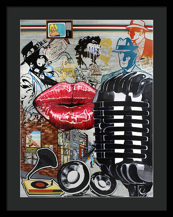 Retro Sound of Culture - Framed Poster - PREMIUM FATURE