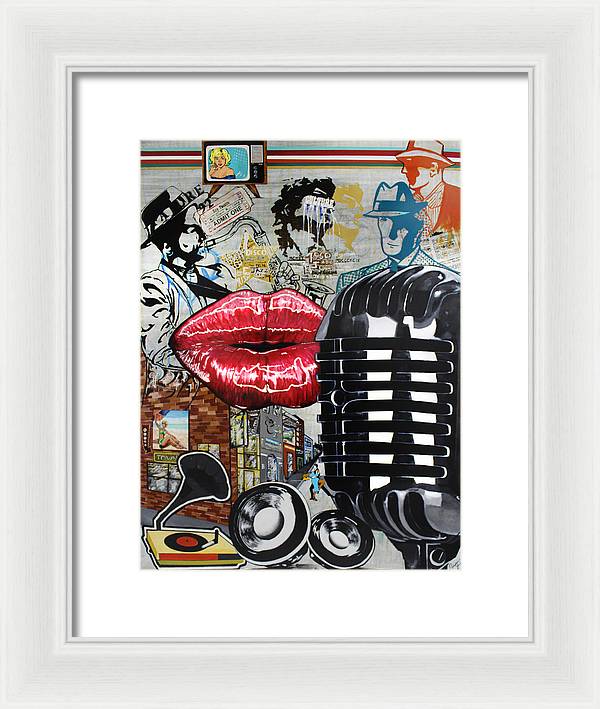 Retro Sound of Culture - Framed Poster - PREMIUM FATURE