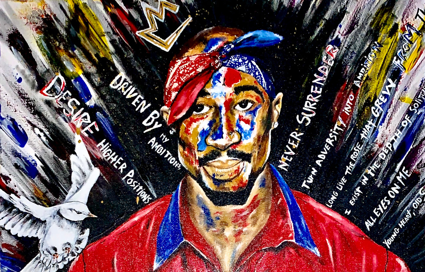 2Pac Original Painting: "All Coast" - PREMIUM FATURE
