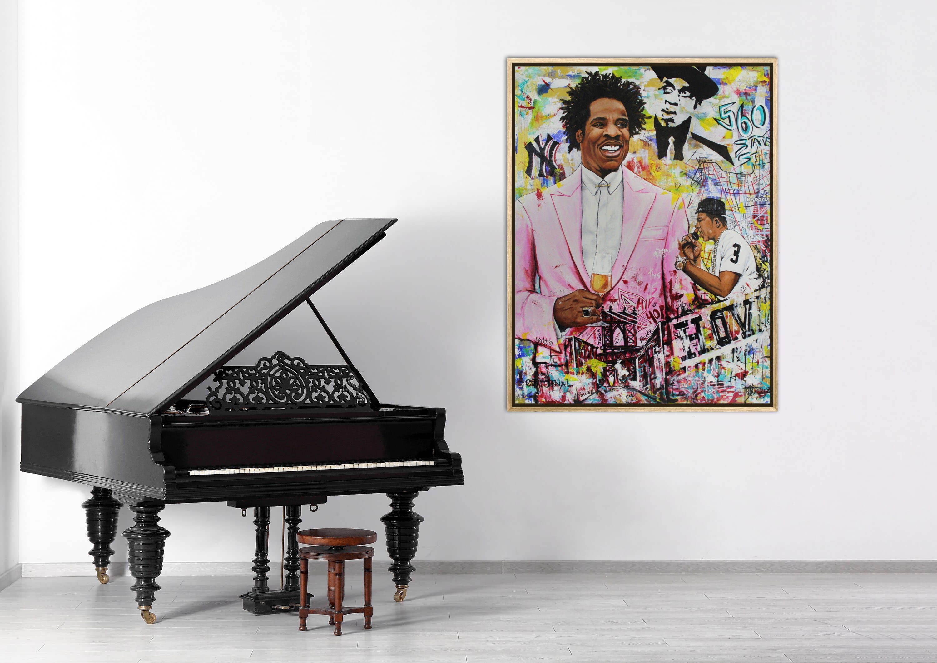 Original Jay Z Painting: Mauve Up The Ranks: H.O.V - PREMIUM FATURE