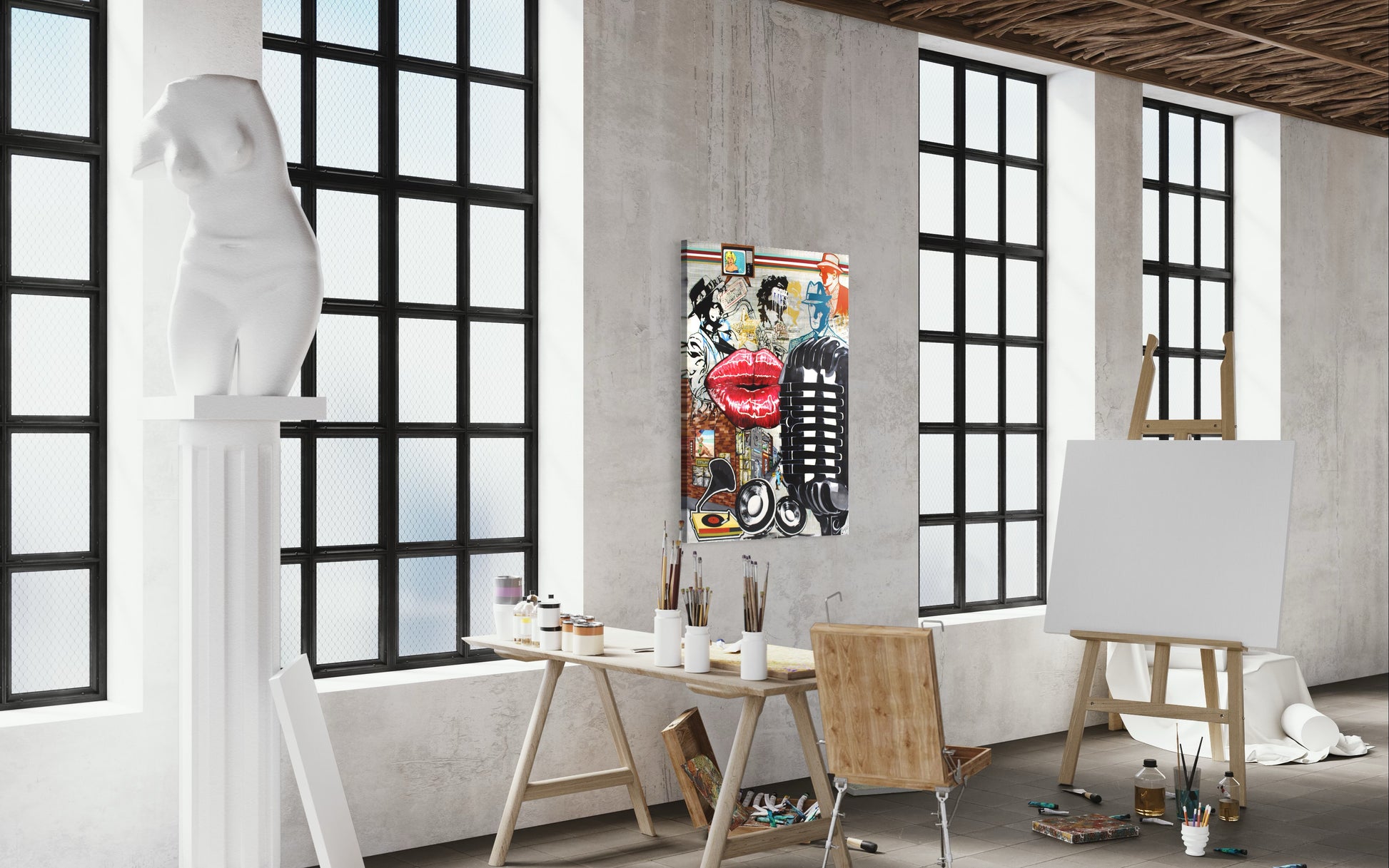 Retro Sound of Culture 2 - Canvas Print - PREMIUM FATURE