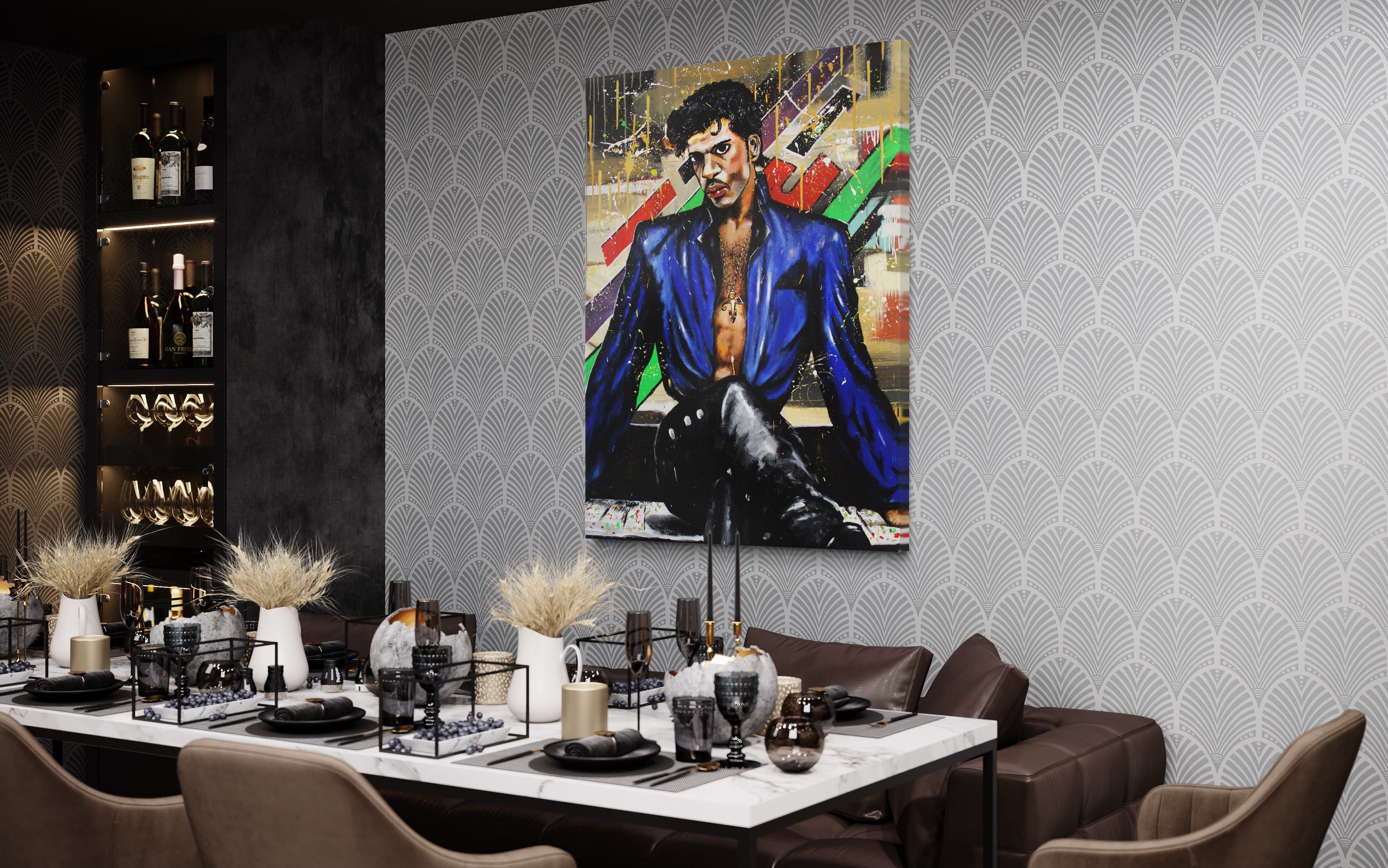 Original Prince Painting: "Sublime Prince" - PREMIUM FATURE