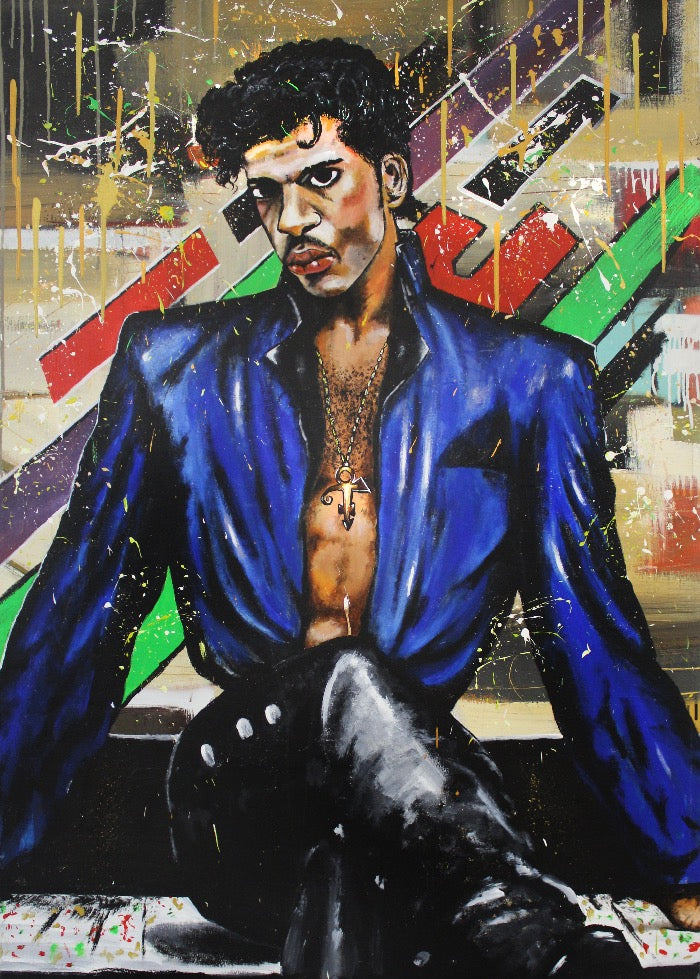 Original Prince Painting: "Sublime Prince" - PREMIUM FATURE