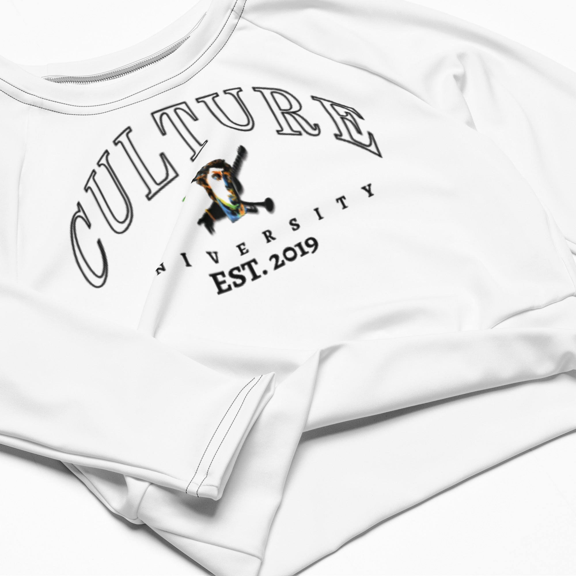 Women's "Culture University" Premium Active  Cropped Long sleeve - PREMIUM FATURE