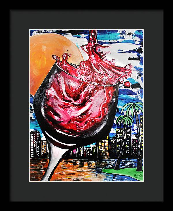 Downtime Wine Hour - Framed Print - PREMIUM FATURE
