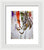 Fierce Eyed Abstract Tiger  - Framed Print - PREMIUM FATURE