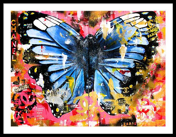 Fly Chanel - Framed Poster - PREMIUM FATURE
