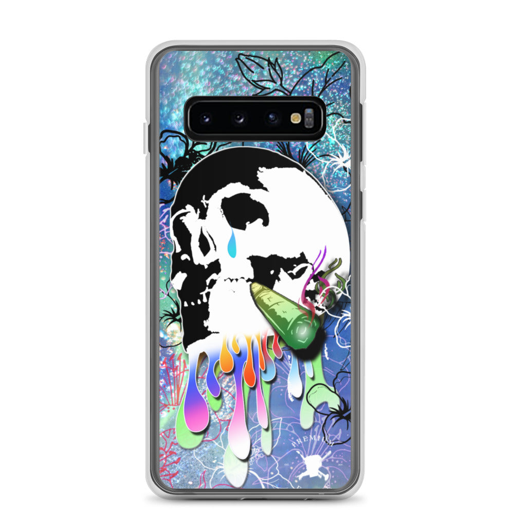 Abstract Skull Flower Samsung Case - PREMIUM FATURE