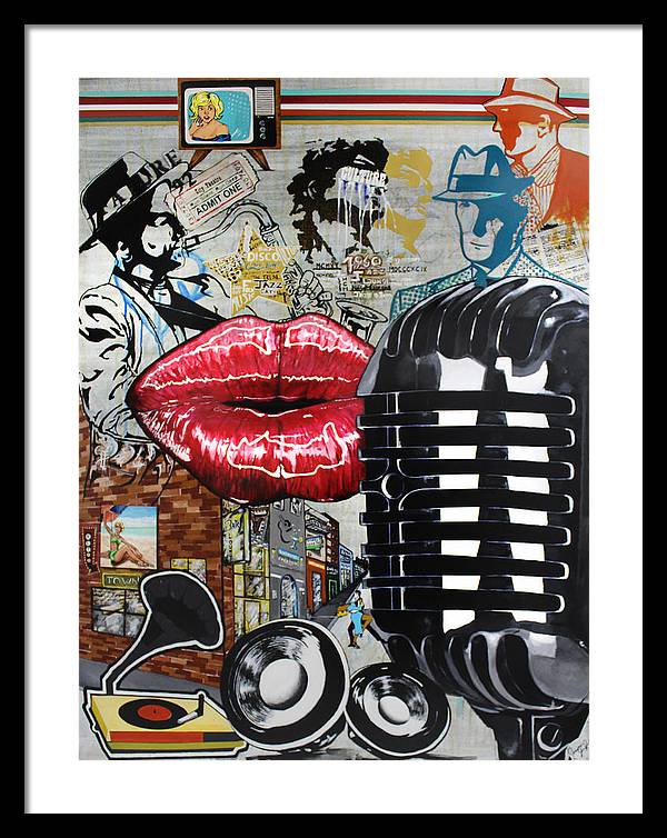 Retro Sound of Culture  - Framed Poster - PREMIUM FATURE