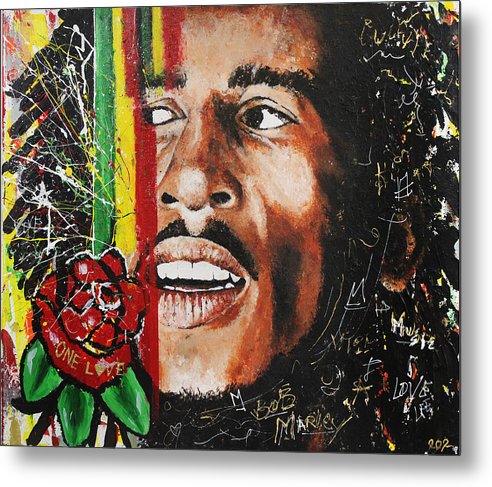 Won Luv - Bob Marley Metal Print - PREMIUM FATURE