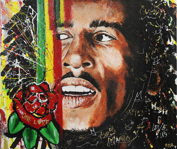Won Luv - Bob Marley Unframed Art Print - PREMIUM FATURE