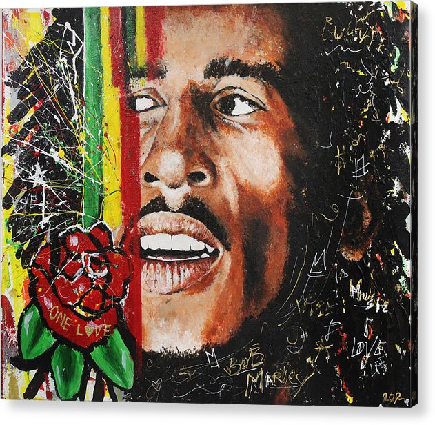 Won Luv - Bob Marley Acrylic Print - PREMIUM FATURE